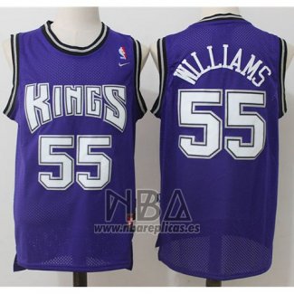 Camiseta Sacramento Kings Jason Williams NO 55 Retro Violeta