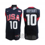 Camiseta USA 2008 Kobe Bryant NO 10 Azul