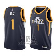 Camiseta Utah Jazz Derrick Rose NO 1 Icon 2018 Azul