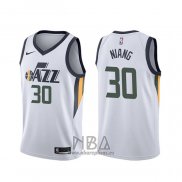 Camiseta Utah Jazz Georges Niang NO 30 Association Blanco