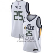 Camiseta Utah Jazz Raul Neto NO 25 Association 2017-18 Blanco