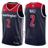 Camiseta Washington Wizards John Wall NO 2 2017-18 Azul