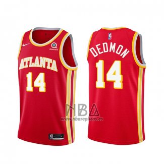 Camiseta Atlanta Hawks Dewayne Dedmon NO 14 Icon 2020-21 Rojo