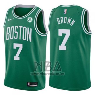 Camiseta Boston Celtics Jaylen Brown NO 7 2017-18 Verde