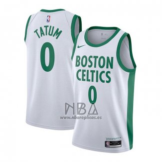 Camiseta Boston Celtics Kemba Walker NO 0 Ciudad 2020-21 Blanco