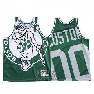 Camiseta Boston Celtics Personalizada NO 0 Mitchell & Ness Big Face Verde