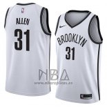 Camiseta Brooklyn Nets Jarrett Allen NO 31 Association 2018 Blanco