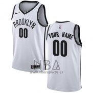 Camiseta Brooklyn Nets Personalizada 2017-18 Blanco