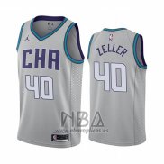 Camiseta Charlotte Hornets Cody Zeller NO 40 Ciudad Edition Gris