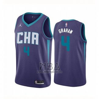 Camiseta Charlotte Hornets Devonte Graham NO 4 Statement Edition Violeta