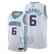 Camiseta Charlotte Hornets Jalen Mcdaniels NO 6 Association Blanco