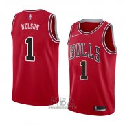 Camiseta Chicago Bulls Jameer Nelson NO 1 Icon 2018 Rojo