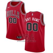 Camiseta Chicago Bulls Personalizada 2017-18 Rojo