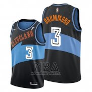 Camiseta Cleveland Cavaliers Andre Drummond NO 3 Classic 2019-20 Negro