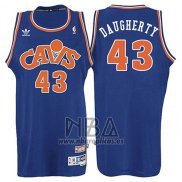 Camiseta Cleveland Cavaliers Brad Daugherty NO 43 Retro 2008 Azul