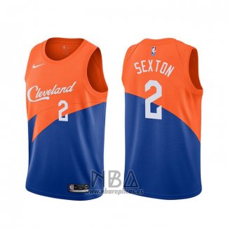 Camiseta Cleveland Cavaliers Collin Sexton NO 2 Ciudad Azul