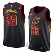 Camiseta Cleveland Cavaliers Jae Crowder NO 99 Statement 2018 Negro