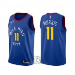 Camiseta Denver Nuggets Monte Morris NO 11 Statement Azul