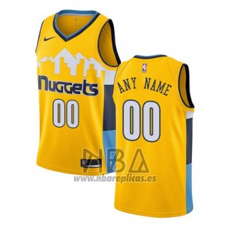 Camiseta Denver Nuggets Personalizada Statement 2017-18 Amarillo