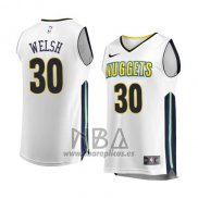 Camiseta Denver Nuggets Thomas Welsh NO 30 Association 2017-18 Blanco