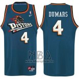 Camiseta Detroit Pistons Joe Dumars NO 4 Azul