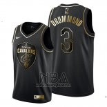 Camiseta Golden Edition Cleveland Cavaliers Andre Drummond NO 3 2019-20 Negro