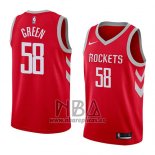 Camiseta Houston Rockets Gerald Green NO 58 Icon 2018 Rojo