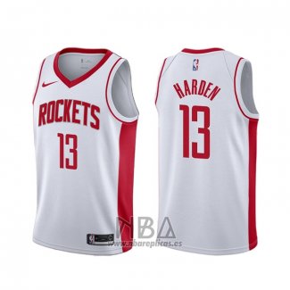 Camiseta Houston Rockets James Harden NO 13 Association Blanco