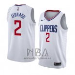 Camiseta Los Angeles Clippers Kawhi Leonard NO 2 Association 2019-20 Blanco