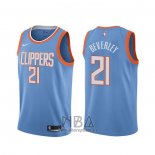 Camiseta Los Angeles Clippers Patrick Beverley NO 21 Ciudad Azul