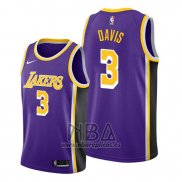 Camiseta Los Angeles Lakers Anthony Davis NO 3 Statement Violeta