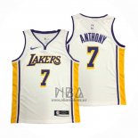 Camiseta Los Angeles Lakers Carmelo Anthony NO 7 Association Blanco