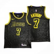 Camiseta Los Angeles Lakers Carmelo Anthony NO 7 Black Mamba Negro