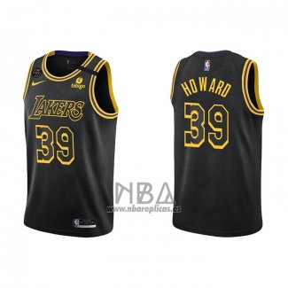 Camiseta Los Angeles Lakers Dwight Howard NO 39 Mamba 2021-22 Negro