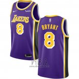 Camiseta Los Angeles Lakers Kobe Bryant NO 8 Statement Violeta