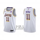 Camiseta Los Angeles Lakers Malik Monk NO 11 Association 2021-22 Blanco