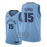 Camiseta Memphis Grizzlies Brandon Clarke NO 15 Statement Azul