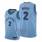 Camiseta Memphis Grizzlies Delon Wright NO 2 Statement Azul