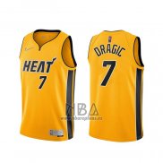 Camiseta Miami Heat Goran Dragic NO 7 Earned 2020-21 Oro