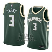 Camiseta Milwaukee Bucks Jason Terry NO 3 Icon 2018 Verde