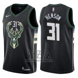 Camiseta Milwaukee Bucks John Henson NO 31 Statement 2017-18 Negro