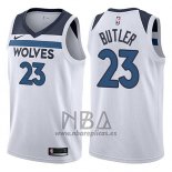 Camiseta Minnesota Timberwolves Jimmy Butler NO 23 2017-18 Blanco