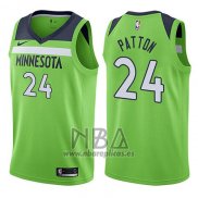 Camiseta Minnesota Timberwolves Justin Patton NO 24 Statement 2017-18 Verde