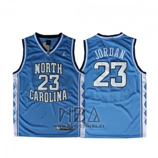 Camiseta NCAA North Carolina Tar Heels Michael Jordan NO 23 Azul