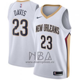 Camiseta New Orleans Pelicans Anthony Davis NO 23 Association 2017-18 Blanco