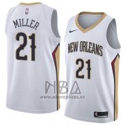 Camiseta New Orleans Pelicans Darius Miller NO 21 Association 2018 Blanco