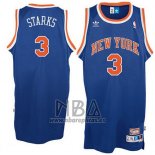 Camiseta New York Knicks John Starks NO 3 Retro Azul