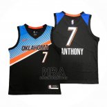 Camiseta Oklahoma City Thunder Carmelo Anthony NO 7 Ciudad 2020-21 Negro