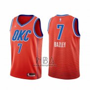 Camiseta Oklahoma City Thunder Darius Bazley NO 7 Statement 2021 Naranja