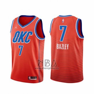 Camiseta Oklahoma City Thunder Darius Bazley NO 7 Statement 2021 Naranja